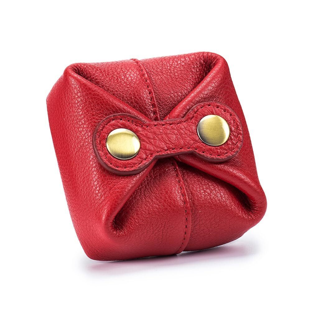 8332 Coin Pouch,Leather Coin Pocket Wallet Wear Resistant Cash Change
